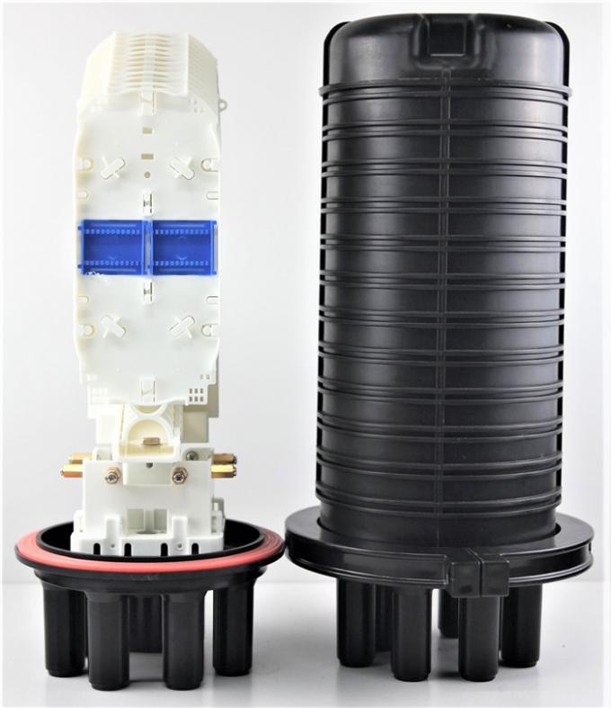 機械シールの光ファイバーのスプライスの閉鎖PPのABS silliconのゴム、間接費を505 (l) xd200mm max288core、GJS20-DM0半球形に作って下さい