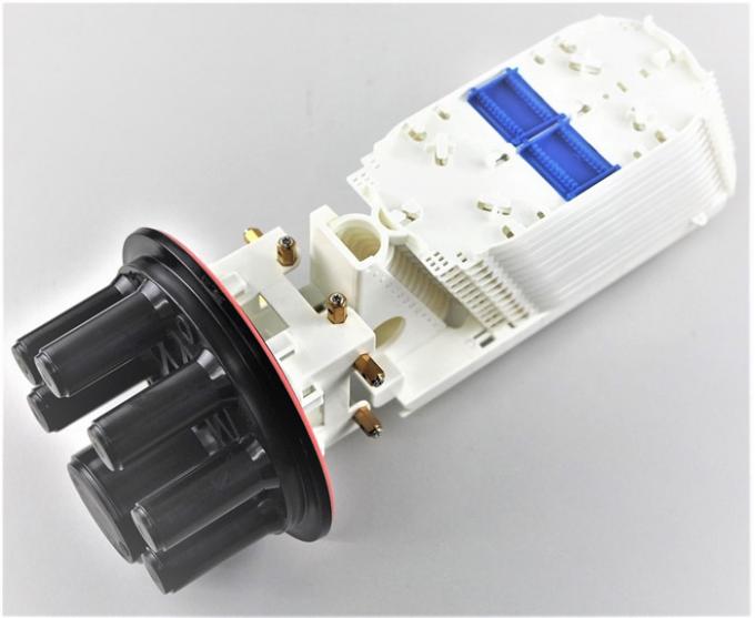 機械シールの光ファイバーのスプライスの閉鎖PPのABS silliconのゴム、間接費を505 (l) xd200mm max288core、GJS20-DM0半球形に作って下さい