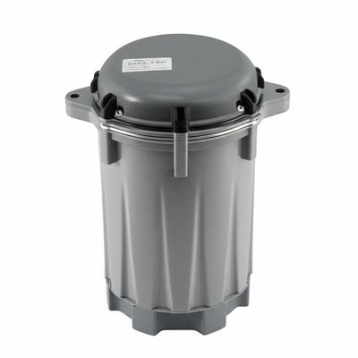 温度範囲5℃～40℃のインライン型用簡単設置ドーム型光ファイバ接続箱